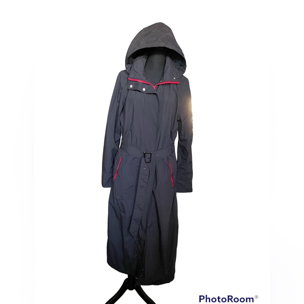 Happy Rainy Day long  trench coat raincoat